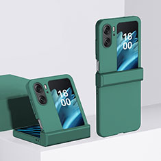 Coque Plastique Mat Protection Integrale 360 Degres Avant et Arriere Etui Housse BH3 pour Oppo Find N2 Flip 5G Vert