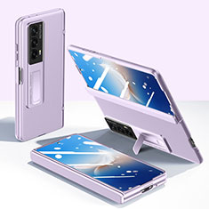 Coque Plastique Mat Protection Integrale 360 Degres Avant et Arriere Etui Housse GK3 pour Huawei Honor Magic Vs2 5G Violet