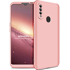 Coque Plastique Mat Protection Integrale 360 Degres Avant et Arriere Etui Housse M01 pour Oppo A8 Rose