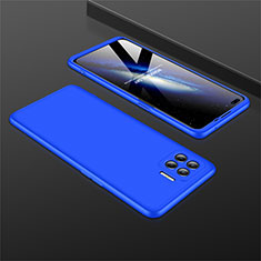 Coque Plastique Mat Protection Integrale 360 Degres Avant et Arriere Etui Housse M01 pour Oppo A93 Bleu