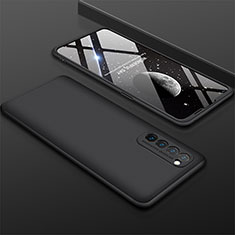 Coque Plastique Mat Protection Integrale 360 Degres Avant et Arriere Etui Housse M01 pour Oppo Reno4 Pro 4G Noir