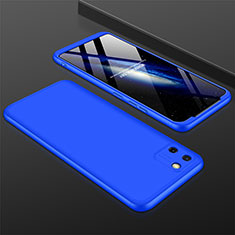 Coque Plastique Mat Protection Integrale 360 Degres Avant et Arriere Etui Housse M01 pour Realme C11 Bleu