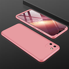 Coque Plastique Mat Protection Integrale 360 Degres Avant et Arriere Etui Housse M01 pour Realme C11 Or Rose