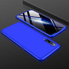 Coque Plastique Mat Protection Integrale 360 Degres Avant et Arriere Etui Housse M01 pour Xiaomi Mi 9 Lite Bleu