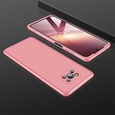 Coque Plastique Mat Protection Integrale 360 Degres Avant et Arriere Etui Housse M01 pour Xiaomi Poco X3 Or Rose