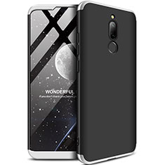 Coque Plastique Mat Protection Integrale 360 Degres Avant et Arriere Etui Housse M01 pour Xiaomi Redmi 8 Argent et Noir