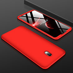 Coque Plastique Mat Protection Integrale 360 Degres Avant et Arriere Etui Housse M01 pour Xiaomi Redmi 8A Rouge