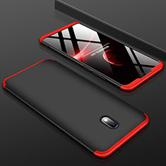 Coque Plastique Mat Protection Integrale 360 Degres Avant et Arriere Etui Housse M01 pour Xiaomi Redmi 8A Rouge et Noir