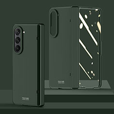 Coque Plastique Mat Protection Integrale 360 Degres Avant et Arriere Etui Housse MK2 pour Samsung Galaxy Z Fold5 5G Vert