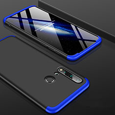 Coque Plastique Mat Protection Integrale 360 Degres Avant et Arriere Etui Housse P01 pour Huawei P20 Lite (2019) Bleu et Noir