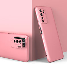 Coque Plastique Mat Protection Integrale 360 Degres Avant et Arriere Etui Housse P01 pour Huawei P40 Lite 5G Or Rose