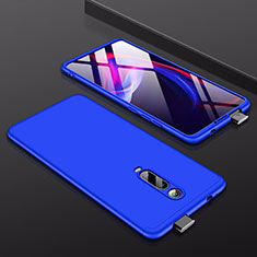 Coque Plastique Mat Protection Integrale 360 Degres Avant et Arriere Etui Housse P01 pour Xiaomi Redmi K20 Bleu