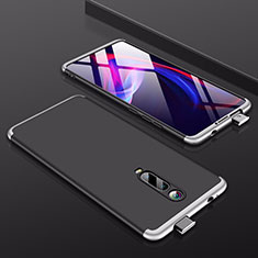 Coque Plastique Mat Protection Integrale 360 Degres Avant et Arriere Etui Housse P01 pour Xiaomi Redmi K20 Pro Argent et Noir