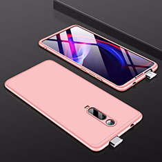 Coque Plastique Mat Protection Integrale 360 Degres Avant et Arriere Etui Housse P01 pour Xiaomi Redmi K20 Pro Or Rose