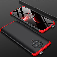Coque Plastique Mat Protection Integrale 360 Degres Avant et Arriere Etui Housse P01 pour Xiaomi Redmi K30 Pro 5G Rouge et Noir