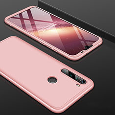 Coque Plastique Mat Protection Integrale 360 Degres Avant et Arriere Etui Housse P01 pour Xiaomi Redmi Note 8 (2021) Or Rose