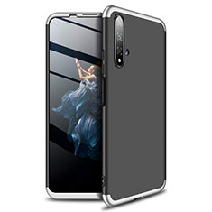 Coque Plastique Mat Protection Integrale 360 Degres Avant et Arriere Etui Housse P02 pour Huawei Honor 20S Argent