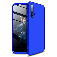 Coque Plastique Mat Protection Integrale 360 Degres Avant et Arriere Etui Housse P02 pour Huawei Honor 20S Bleu