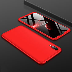 Coque Plastique Mat Protection Integrale 360 Degres Avant et Arriere Etui Housse pour Huawei Enjoy 9 Rouge