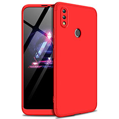 Coque Plastique Mat Protection Integrale 360 Degres Avant et Arriere Etui Housse pour Huawei Enjoy Max Rouge