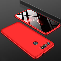 Coque Plastique Mat Protection Integrale 360 Degres Avant et Arriere Etui Housse pour Huawei Honor V20 Rouge