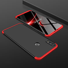 Coque Plastique Mat Protection Integrale 360 Degres Avant et Arriere Etui Housse pour Huawei Honor View 10 Lite Rouge et Noir