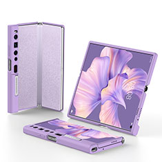 Coque Plastique Mat Protection Integrale 360 Degres Avant et Arriere Etui Housse pour Huawei Mate Xs 2 Violet