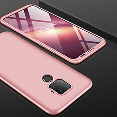 Coque Plastique Mat Protection Integrale 360 Degres Avant et Arriere Etui Housse pour Huawei Nova 5i Pro Or Rose