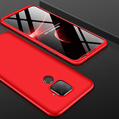 Coque Plastique Mat Protection Integrale 360 Degres Avant et Arriere Etui Housse pour Huawei Nova 5z Rouge