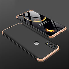 Coque Plastique Mat Protection Integrale 360 Degres Avant et Arriere Etui Housse pour Huawei Nova Lite 3 Or et Noir