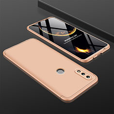 Coque Plastique Mat Protection Integrale 360 Degres Avant et Arriere Etui Housse pour Huawei P Smart (2019) Or