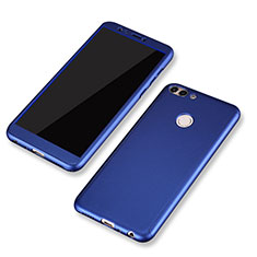 Coque Plastique Mat Protection Integrale 360 Degres Avant et Arriere Etui Housse pour Huawei P Smart Bleu