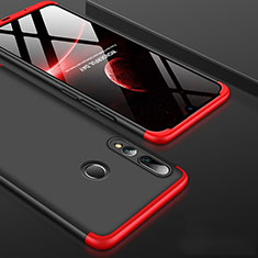 Coque Plastique Mat Protection Integrale 360 Degres Avant et Arriere Etui Housse pour Huawei P Smart+ Plus (2019) Rouge et Noir