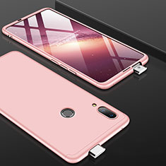 Coque Plastique Mat Protection Integrale 360 Degres Avant et Arriere Etui Housse pour Huawei P Smart Z Or Rose