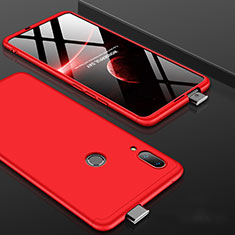 Coque Plastique Mat Protection Integrale 360 Degres Avant et Arriere Etui Housse pour Huawei P Smart Z Rouge