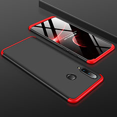 Coque Plastique Mat Protection Integrale 360 Degres Avant et Arriere Etui Housse pour Huawei P30 Lite Rouge et Noir