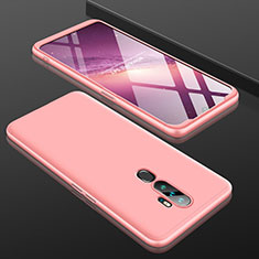 Coque Plastique Mat Protection Integrale 360 Degres Avant et Arriere Etui Housse pour Oppo A5 (2020) Or Rose