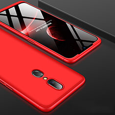 Coque Plastique Mat Protection Integrale 360 Degres Avant et Arriere Etui Housse pour Oppo A9 Rouge