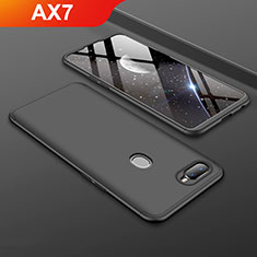 Coque Plastique Mat Protection Integrale 360 Degres Avant et Arriere Etui Housse pour Oppo AX7 Noir