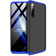 Coque Plastique Mat Protection Integrale 360 Degres Avant et Arriere Etui Housse pour Oppo K5 Bleu et Noir