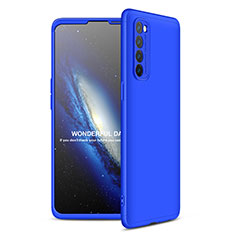 Coque Plastique Mat Protection Integrale 360 Degres Avant et Arriere Etui Housse pour Oppo Reno4 Pro 4G Bleu