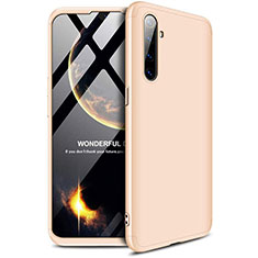 Coque Plastique Mat Protection Integrale 360 Degres Avant et Arriere Etui Housse pour Realme X2 Or