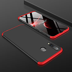 Coque Plastique Mat Protection Integrale 360 Degres Avant et Arriere Etui Housse pour Samsung Galaxy A30 Rouge et Noir