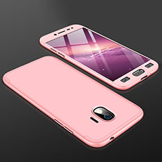 Coque Plastique Mat Protection Integrale 360 Degres Avant et Arriere Etui Housse pour Samsung Galaxy J2 Pro (2018) J250F Rose