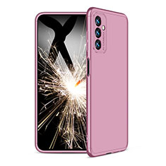 Coque Plastique Mat Protection Integrale 360 Degres Avant et Arriere Etui Housse pour Samsung Galaxy M13 4G Or Rose