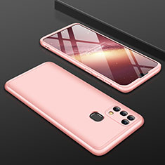 Coque Plastique Mat Protection Integrale 360 Degres Avant et Arriere Etui Housse pour Samsung Galaxy M31 Or Rose