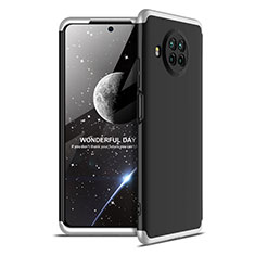 Coque Plastique Mat Protection Integrale 360 Degres Avant et Arriere Etui Housse pour Xiaomi Mi 10i 5G Argent et Noir