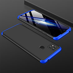 Coque Plastique Mat Protection Integrale 360 Degres Avant et Arriere Etui Housse pour Xiaomi Redmi 9 India Bleu et Noir