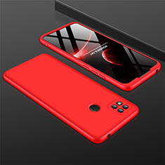 Coque Plastique Mat Protection Integrale 360 Degres Avant et Arriere Etui Housse pour Xiaomi Redmi 9C NFC Rouge