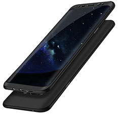 Coque Plastique Mat Protection Integrale 360 Degres Avant et Arriere Etui Housse Q02 pour Samsung Galaxy S8 Plus Noir